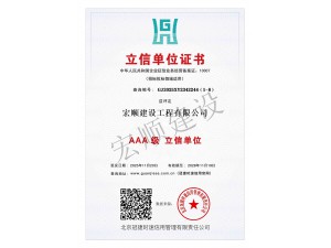 AAA级立信单位